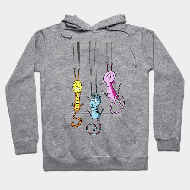 Scratch me kitty Hoodie by Smoky Lemon